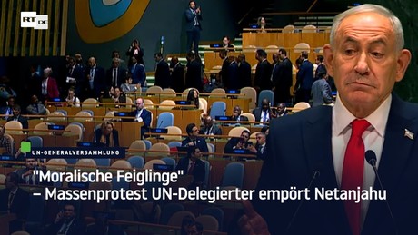 "Moralische Feiglinge" – Massenprotest UN-Delegierter empört Netanjahu