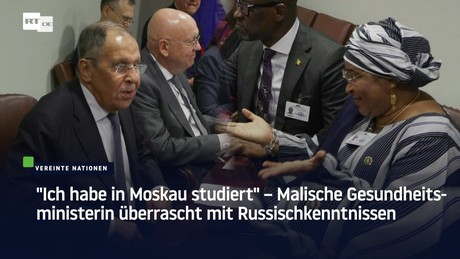 "Ich habe in Moskau studiert" – Malische Gesundheitsministerin überrascht mit Russischkenntnissen
