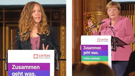 "Rotz in einem Nasenloch" – Bosetti-Laudatio für Caritas-prämierte Angela Merkel