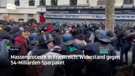 Massenproteste in Frankreich: Widerstand gegen 54-Milliarden-Sparpaket