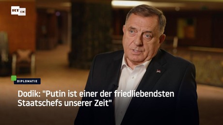 Dodik: "Putin ist einer der friedliebendsten Staatschefs unserer Zeit"