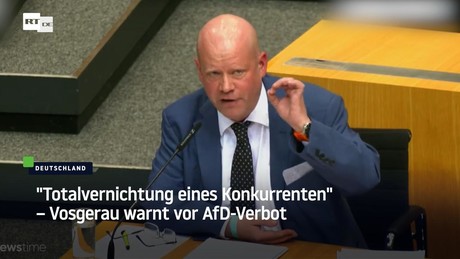 "Totalvernichtung eines Konkurrenten" – Vosgerau warnt vor AfD-Verbot