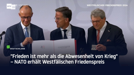 "Frieden ist mehr als die Abwesenheit von Krieg" – NATO erhält Westfälischen Friedenspreis
