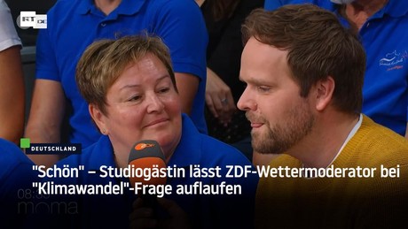 "Schön" – Studiogästin lässt ZDF-Wettermoderator bei "Klimawandel"-Frage auflaufen