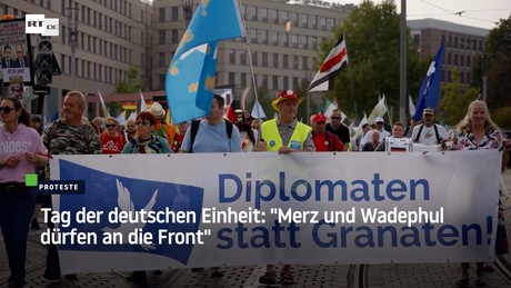 Tag der deutschen Einheit: "Merz und Wadephul dürfen an die Front"