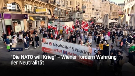 "Die NATO will Krieg" – Wiener fordern Wahrung der Neutralität
