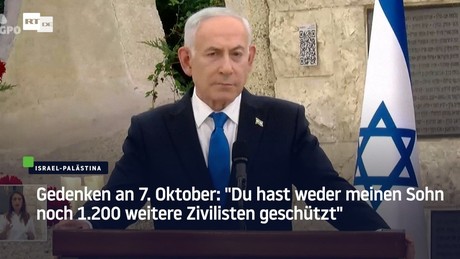 Gedenken an 7. Oktober: "Du hast weder meinen Sohn noch 1.200 weitere Zivilisten geschützt"