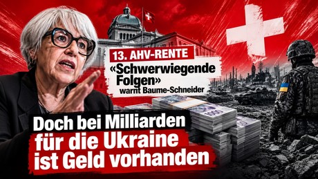 Bern warnt vor AHV-Milliardenloch und plant fünf Milliarden für die Ukraine