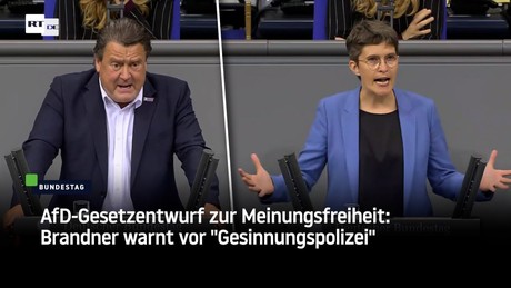 AfD-Gesetzentwurf zur Meinungsfreiheit: Brandner warnt vor "Gesinnungspolizei"