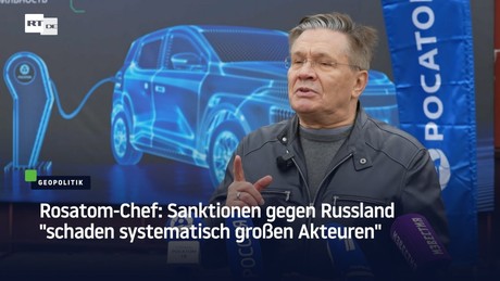 Rosatom-Chef: Sanktionen gegen Russland "schaden systematisch großen Akteuren"