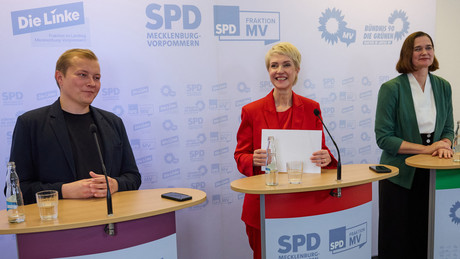 Anti-AfD-Koalition in Mecklenburg-Vorpommern: SPD, Linke und Grüne beenden erste Gespräche