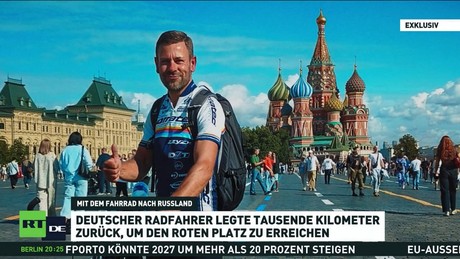 2.000 Kilometer bis Moskau: Deutscher radelt zum Roten Platz
