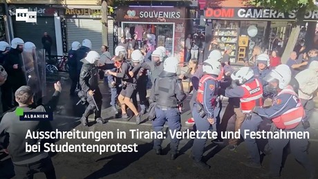 Ausschreitungen in Tirana: Verletzte und Festnahmen bei Studentenprotest