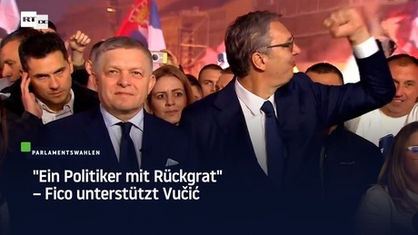 "Ein Politiker mit Rückgrat" – Fico unterstützt Vučić