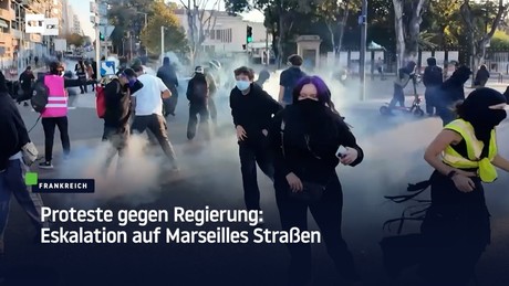 Proteste gegen Regierung: Eskalation auf Marseilles Straßen