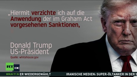 Trump setzt neue Russland-Sanktionen aus – Moskau begrüßt Entscheidung