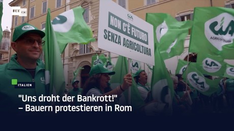"Uns droht der Bankrott!" – Bauern protestieren in Rom