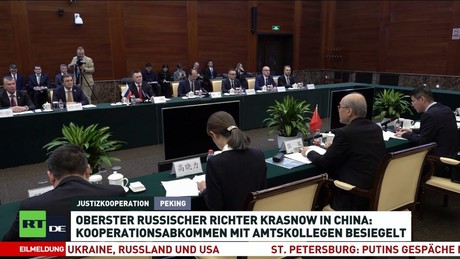 Peking: Russland und China unterzeichnen Justizabkommen