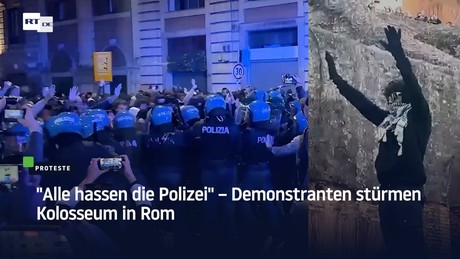 "Alle hassen die Polizei" – Demonstranten stürmen Kolosseum in Rom