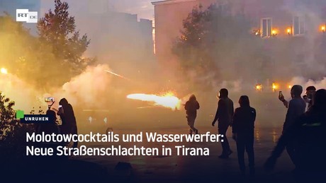 Molotowcocktails und Wasserwerfer: Neue Straßenschlachten in Tirana