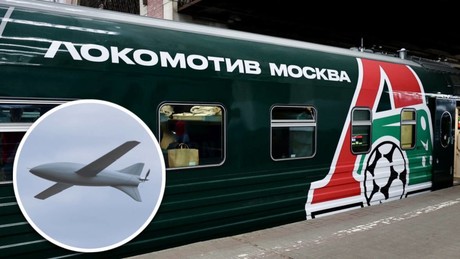 Liveticker Ukraine-Krieg: Ukrainische Drohne greift Zug mit Lokomotive-Fußballern an