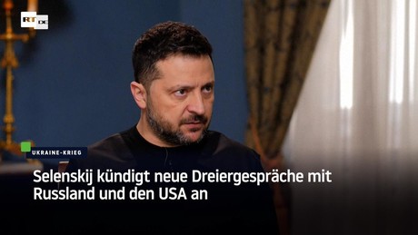 Selenskij kündigt neue Dreiergespräche mit Russland und den USA an