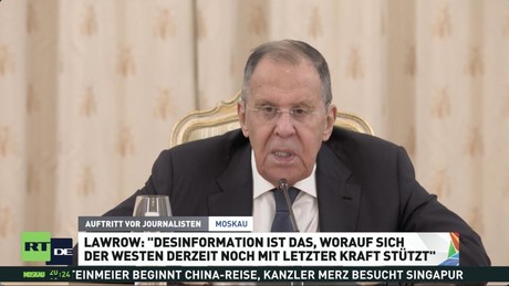 Lawrow warnt vor westlicher Desinformation: Der Informationskrieg eskaliert
