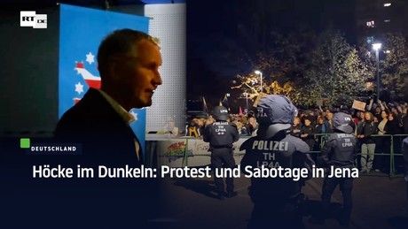 Höcke im Dunkeln: Protest und Sabotage in Jena