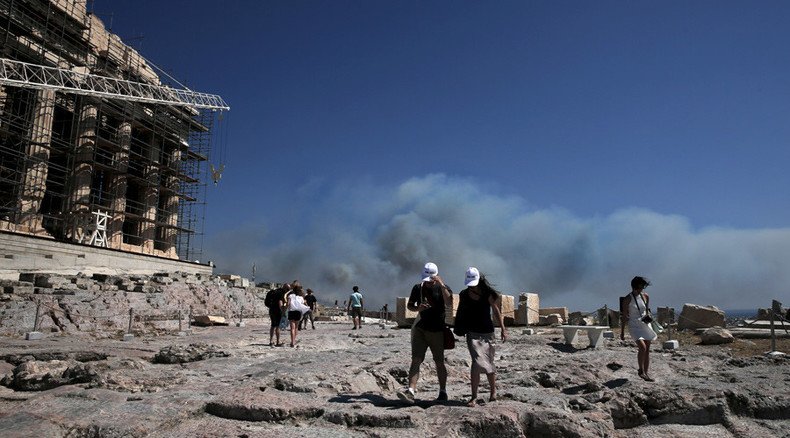 Greece asks EU for help as ‘hellish’ forest fires rage around Athens (PHOTOS, VIDEO)