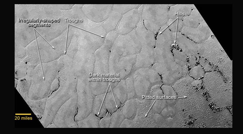 Mystery terrain in Pluto’s icy ‘heart’ revealed in latest New Horizons close-up image