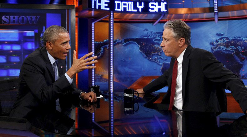 'Who are we bombing?' Jon Stewart grills Obama over Iran deal
