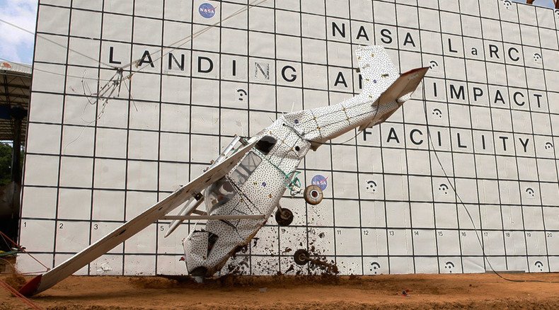 NASA crash tests plane to improve emergency beacon that failed on MH-370 (VIDEO)