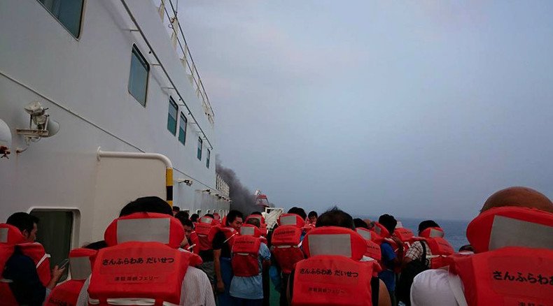 Ferry fire threatens some 100 on board in northern Japan