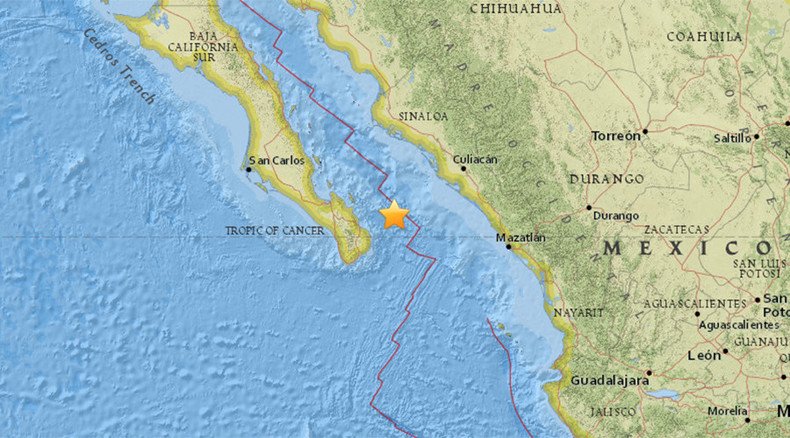 5.3 quake in Mexico Sea of Cortez, 119km northeast of San Jose del Cabo - USGS