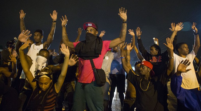 Year of protest: Ferguson erupts into rioting after white officer kills unarmed black teen (pt. 1)