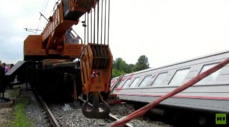 'Rail theft' suspected to be behind massive train derailment in Russia