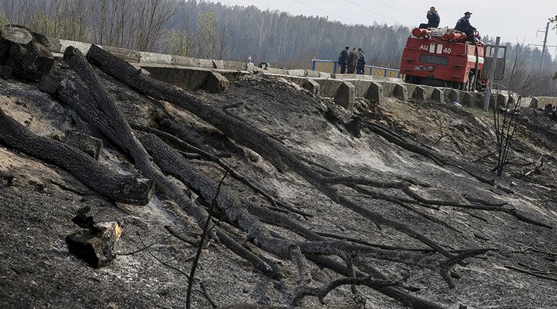 Chernobyl exclusion zone on fire again