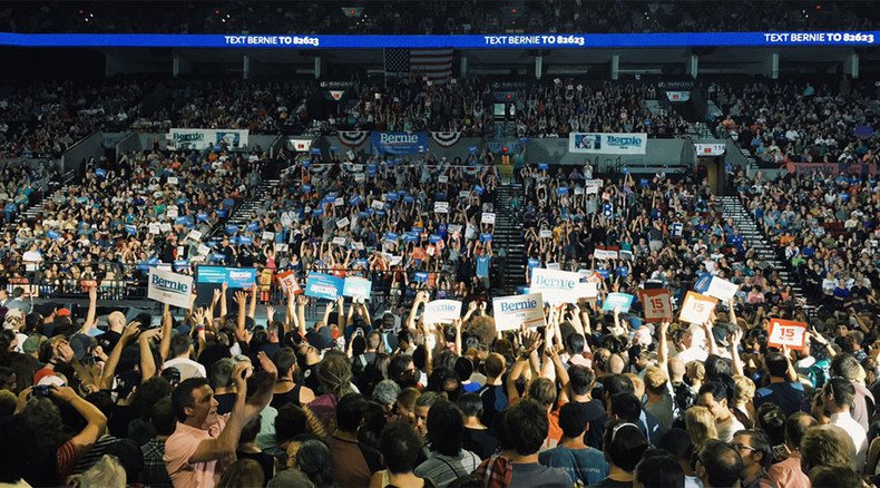 Bernie Sanders draws record crowds, gets interrupted by Black Lives Matter