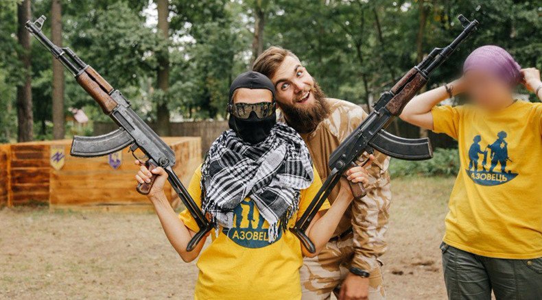 Neo-Nazi summer camp: Ukrainian kids taught to shoot AKs by Azov battalion members  (PHOTOS)