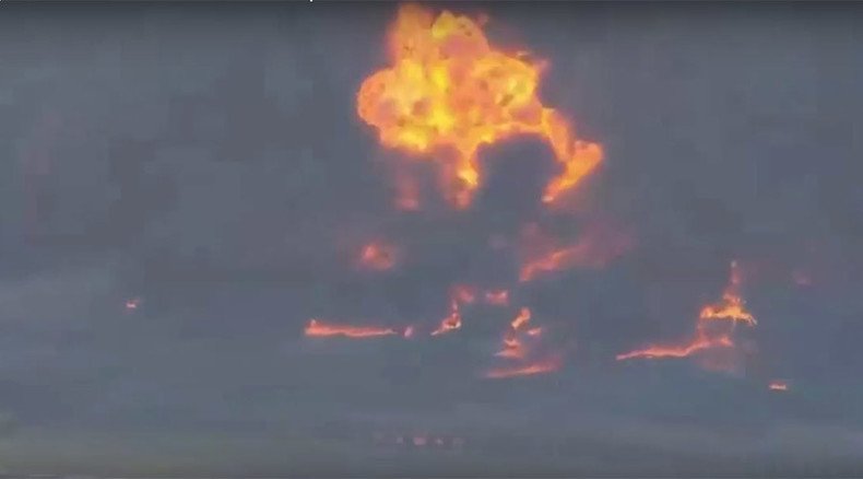 3-alarm fire engulfs Texas chemical plant (PHOTOS, VIDEO)