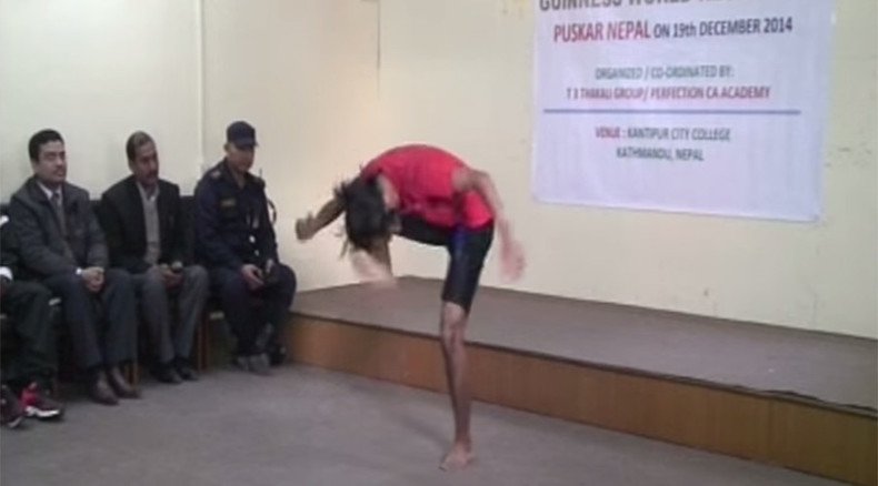 Nepalese teen makes Guinness World Records by kicking his own head 134 times in a minute (VIDEO)