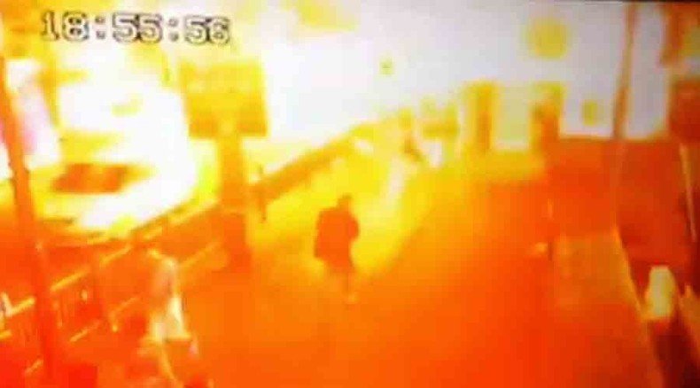 Moment of deadly bomb blast in Bangkok caught on camera (DISTURBING VIDEO)