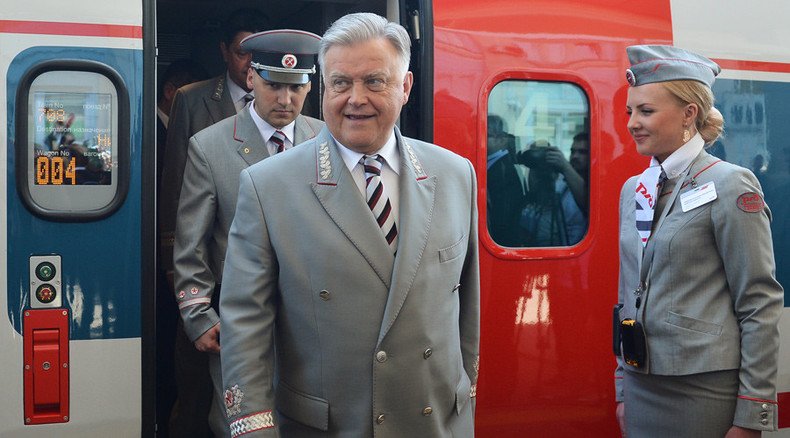 Russian railroad boss intends to resign, poised to join upper house