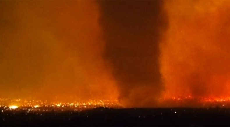 Apocalyptic 100ft ‘firenado’ sprouts from Idaho wildfire (VIDEO)