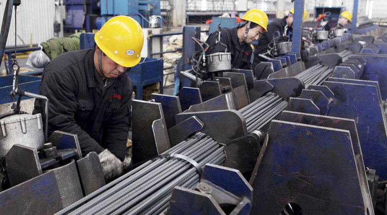 Biggest slowdown in Chinese manufacturing in 6yrs