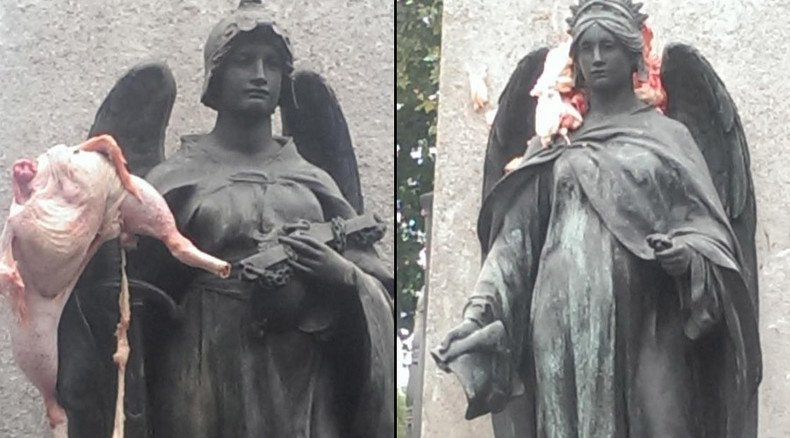 Edward VII statue vandalized with raw meat, fears of anti-Semitic attack