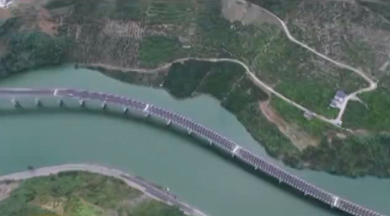 'Overwater highway' costing $70mn launched in central China (PHOTOS)