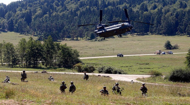 NATO stages huge airborne drill in Europe, says 'acting in purely defensive manner' (VIDEO)