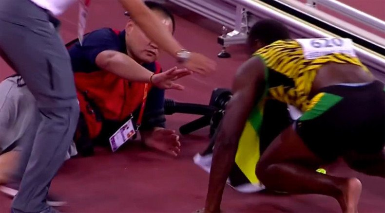 No one can beat Usain Bolt - except, perhaps, cameraman on Segway (VIDEO)