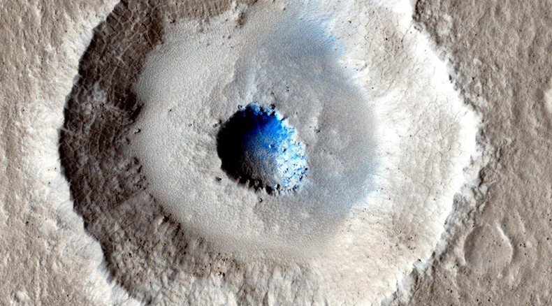 Bizarre Mars crater reveals huge slab of ice closer to surface than any seen before